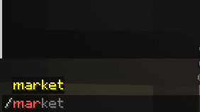 Tab-complete suggestions showing an allowed command completing normally